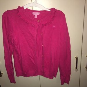 Kids XL, Lilly Pulitzer, Pink Cardigan